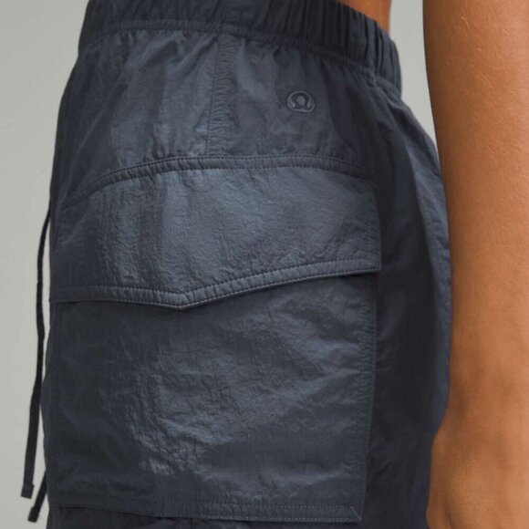 Lululemon Nylon Cargo Mini Skirt High Rise Mini Length Oil Grey Medium - Picture 3 of 13
